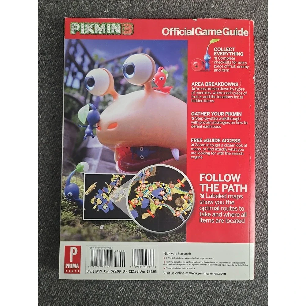 Pikmin 3 Prima games strategy guide Wii U Nintendo Official Switch Walk through